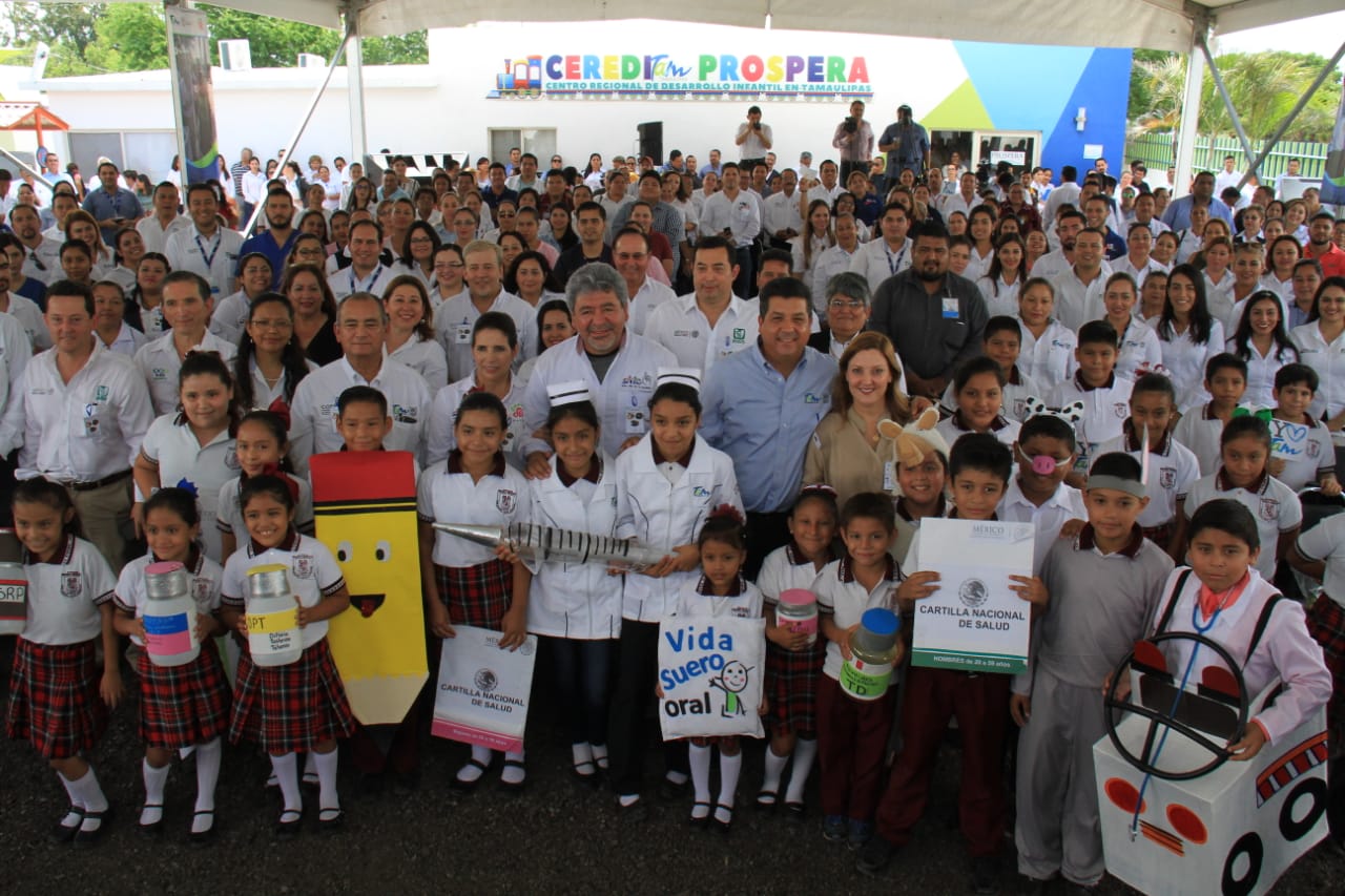 Inicio formal de la III Semana Nacional de Salud y campaña de temporada invernal de influenza 2018 en Tamaulipas.