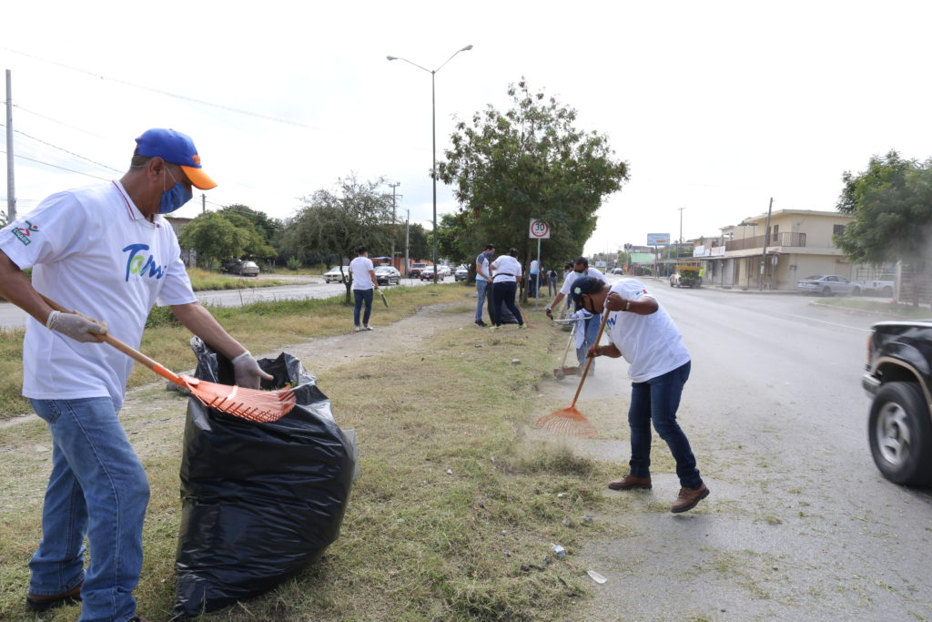 Realizan Gobtam y Gobierno de Victoria nueva jornada de limpieza