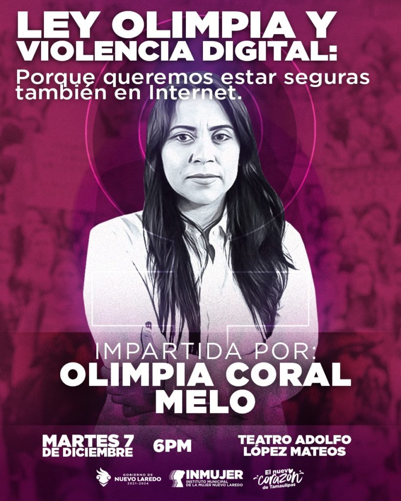 La Activista Olimpia Coral ImpartirÁ Una Conferencia Sobre La Violencia Digital Contra La Mujer 8380