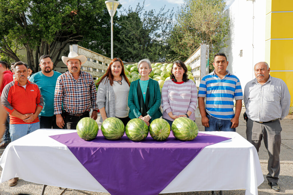 Recibe DIF Tamaulipas donativo de tres toneladas de sandía