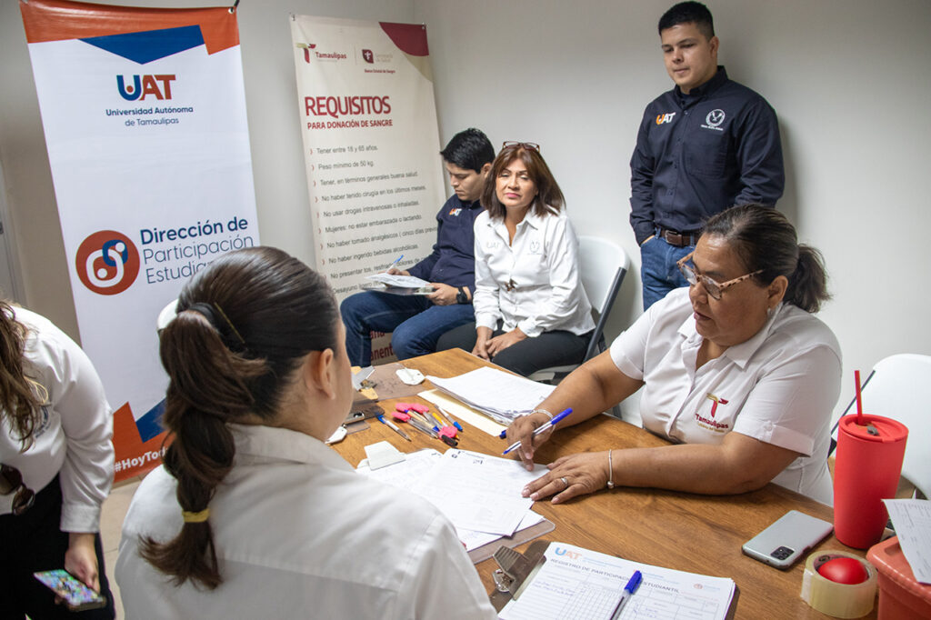 Promueve la UAT campaña de donación sangre Más Vida