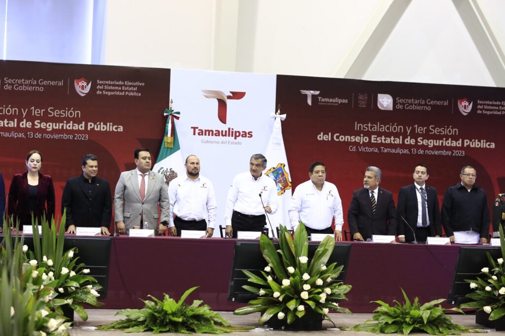 Preside gobernador instalación del Consejo Estatal de Seguridad Pública de Tamaulipas