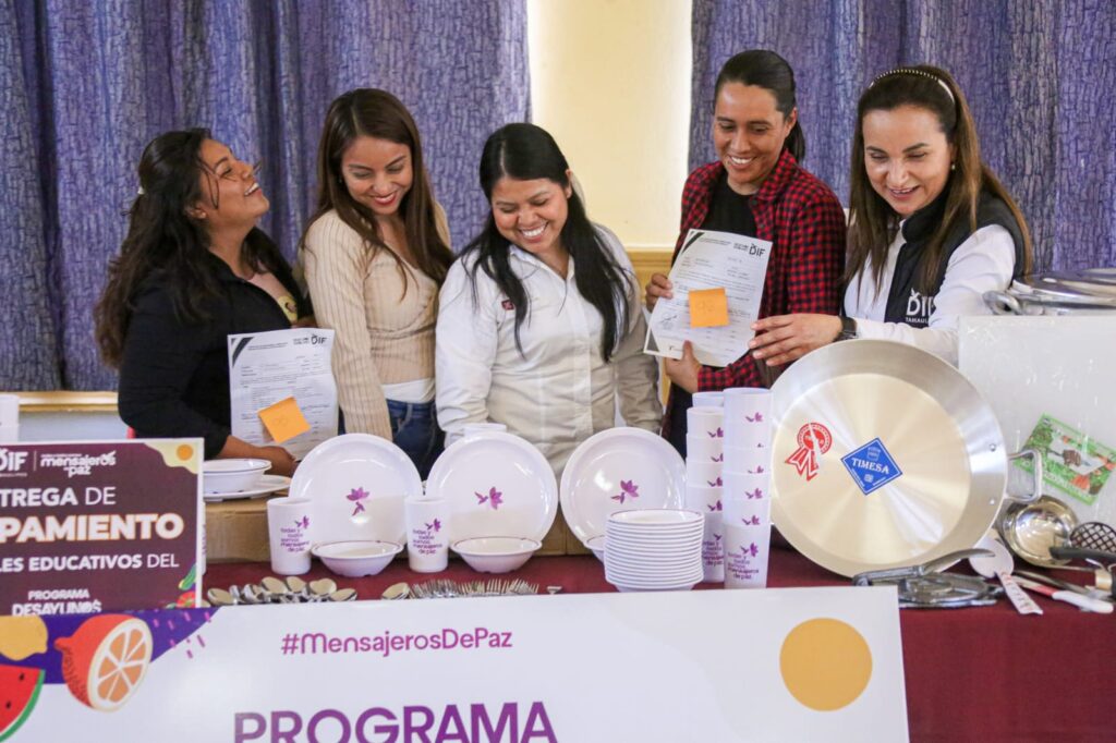 Equipa DIF Tamaulipas a desayunadores escolares y comedores comunitarios del municipio de Altamira