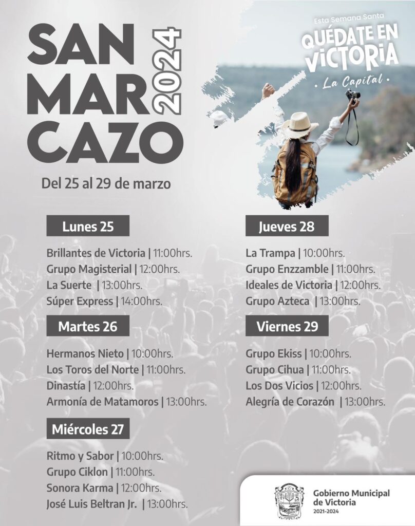 Descubre la emoción de la Semana Santa en #CdVictoria con el espectacular #SanMarcazo2024.  Una experiencia que no querrás perderte ¡Quédate en Victoria!