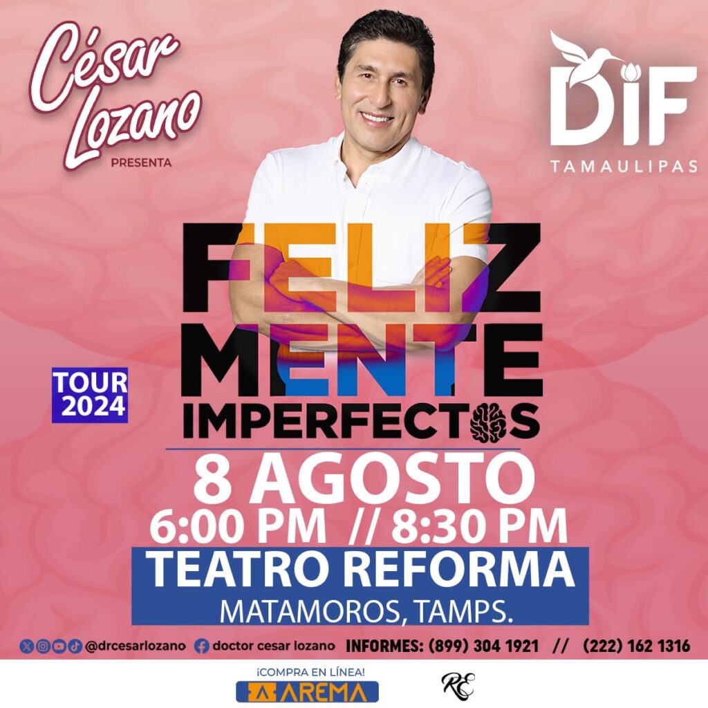 Invita DIF Tamaulipas a conferencias de César Lozano en Reynosa y Matamoros