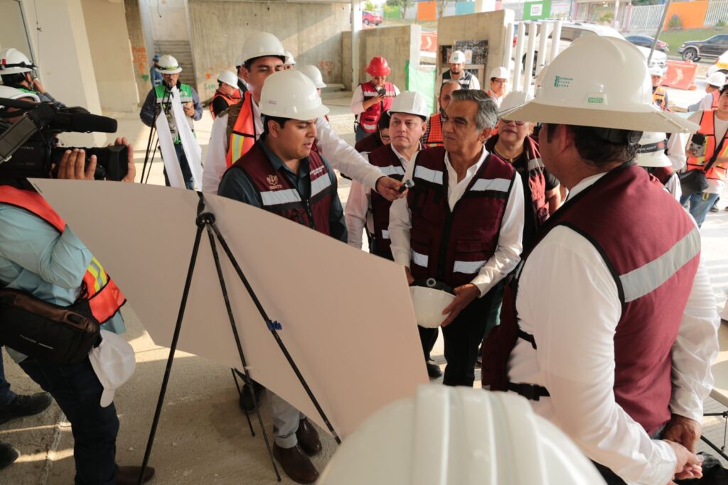 Constatan Américo Villarreal y Martí Batres obra del nuevo hospital del ISSSTE en Tampico