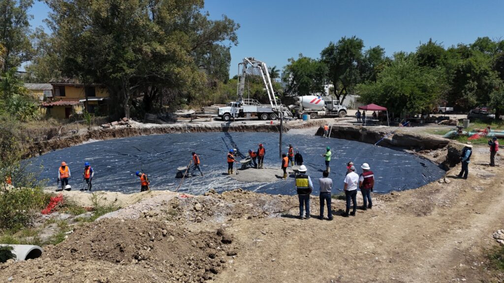 Construye Gobierno de Tamaulipas tanque de almacenamiento de agua potable en Victoria