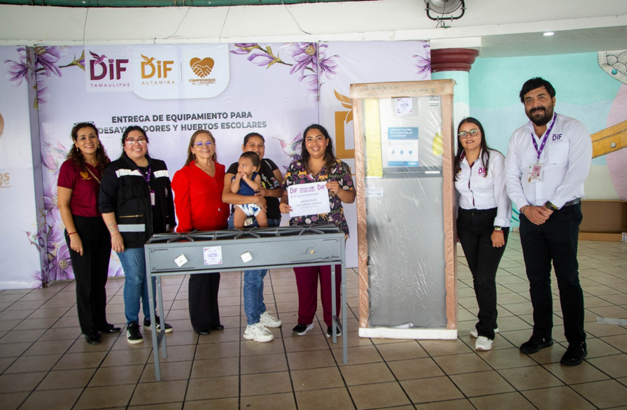 Continúa DIF Tamaulipas equipando desayunadores escolares y comedores comunitarios