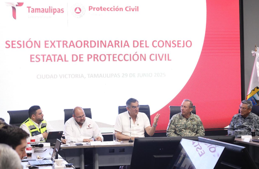 Ordena gobernador Américo Villarreal reforzar acciones preventivas ante tormenta Barry; se esperan fuertes lluvias Ordena gobernador Américo Villarreal reforzar acciones preventivas ante tormenta Barry; se esperan fuertes lluvias