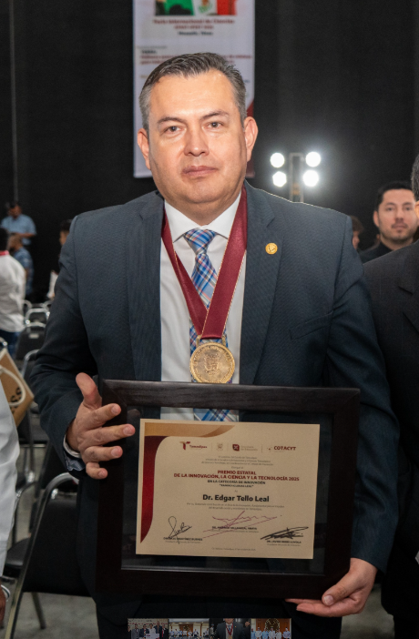 Investigador de la UAT recibe Premio Estatal de Innovación, Ciencia y Tecnología 2025