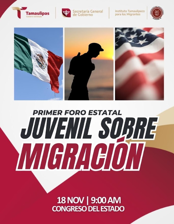 Impulsa Gobierno de Tamaulipas Primer Foro Juvenil sobre Migración