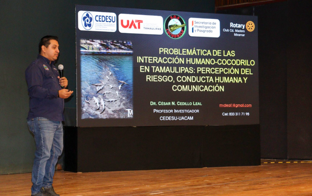 Analiza la UAT interacción humano-cocodrilo en el sur de Tamaulipas