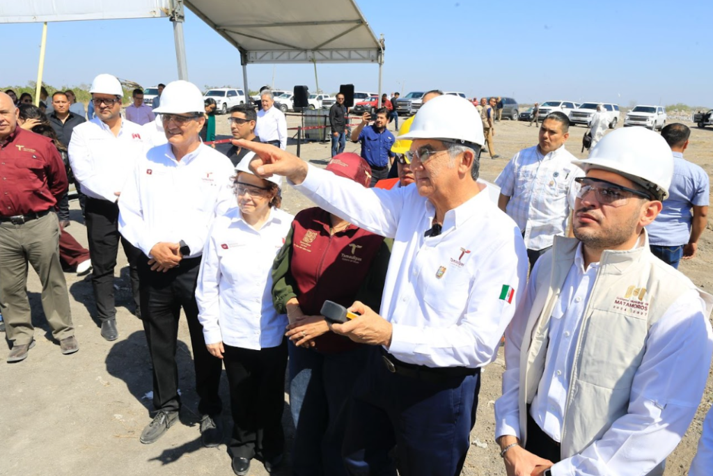Pone en marcha Américo Villarreal planta trituradora de neumáticos en Matamoros