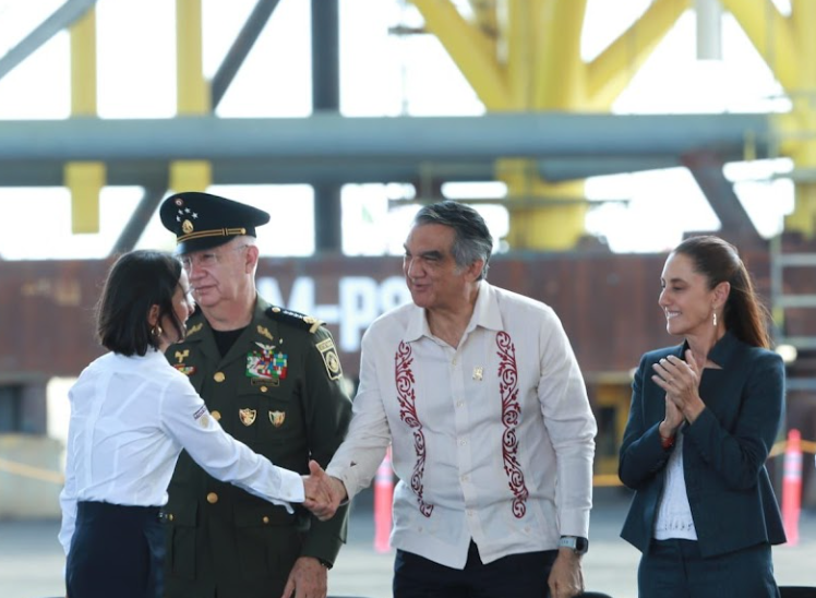 Acompaña Américo Villarreal a Claudia Sheinbaum en conmemoración de la Expropiación Petrolera