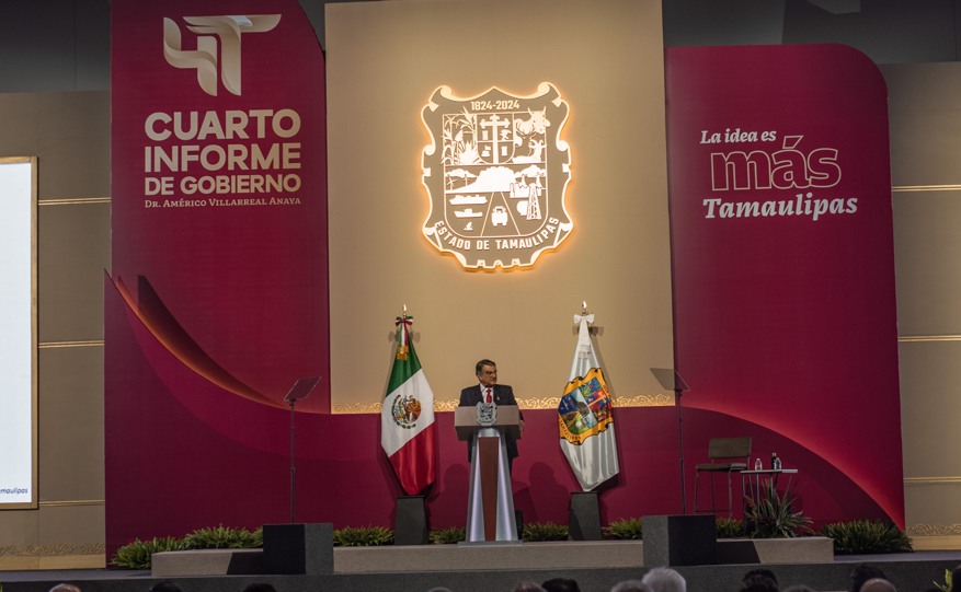 En su Cuarto Informe, el gobernador Américo Villarreal exhortó a evitar la reacción de aquellos que pretenden, desde las noticias falsas, abrir de nuevo el espacio a las oligarquías