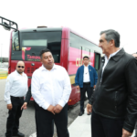 Supervisa gobernador unidades del nuevo sistema de transporte público de Tamaulipas
