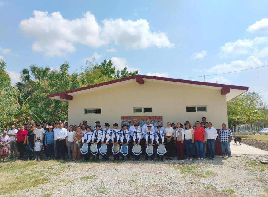 Transforman espacios educativos con nueva infraestructura en Telebachillerato 018 de El Mante
