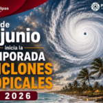 Inicia Temporada de Ciclones Tropicales 2026 en el Atlántico; Protección Civil Tamaulipas mantiene vigilancia permanente