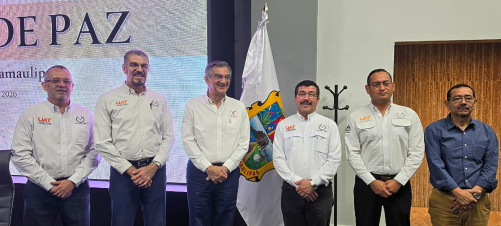 Rector de la UAT presenta avances del Atlas de Riesgos ante el gobernador en la Mesa de Paz