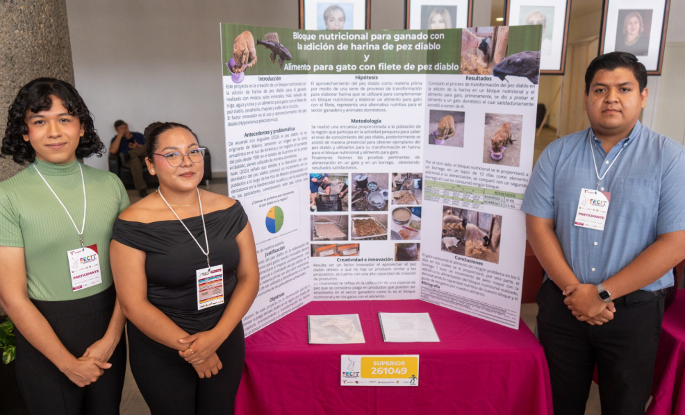 Estudiantes de la UAT transforman plaga en alimentación animal de alto valor nutricional