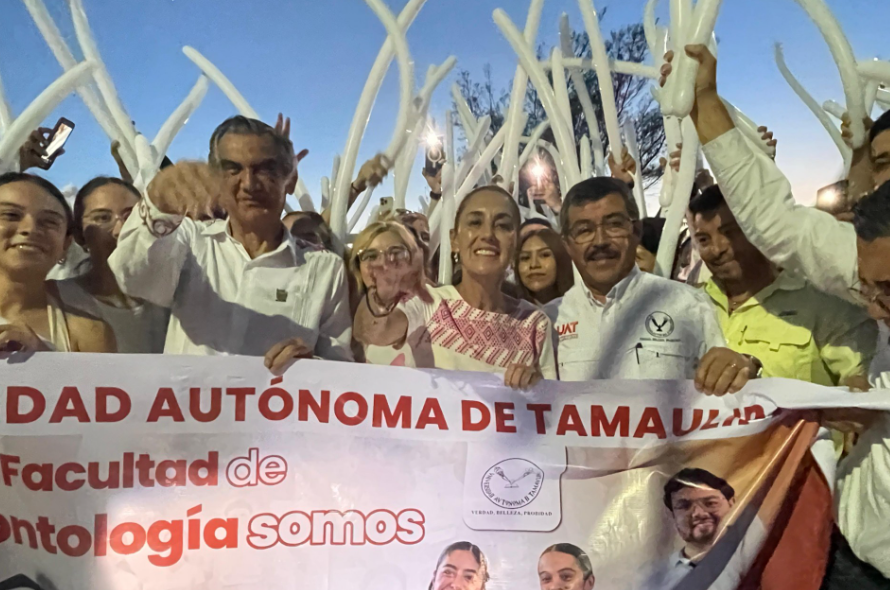 Da la UAT cálida bienvenida a la presidenta Claudia Sheinbaum en  el Campus Tampico
