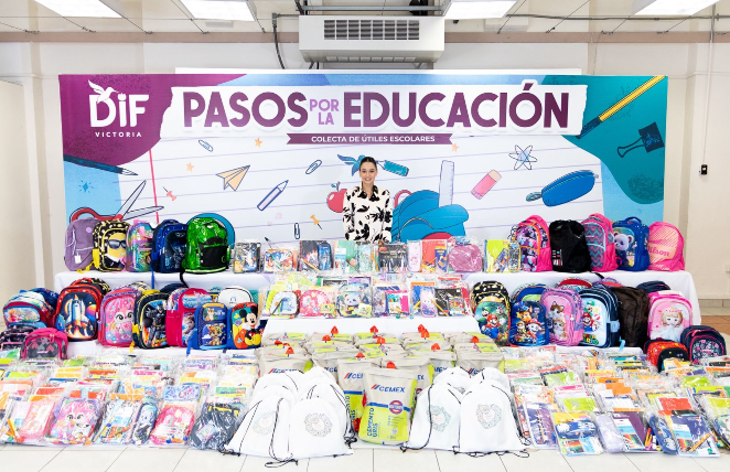 DIF Victoria continuará entrega de apoyos escolares con más de 500 kits.