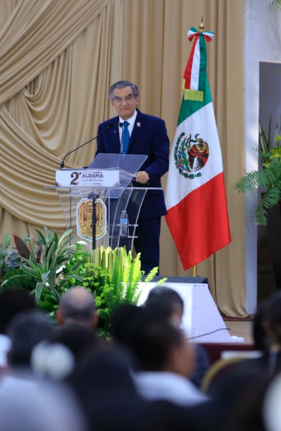 En Aldama, anuncia Américo 250 Viviendas para el Bienestar y rehabilitación del camino La Azufrosa-El Nacimiento