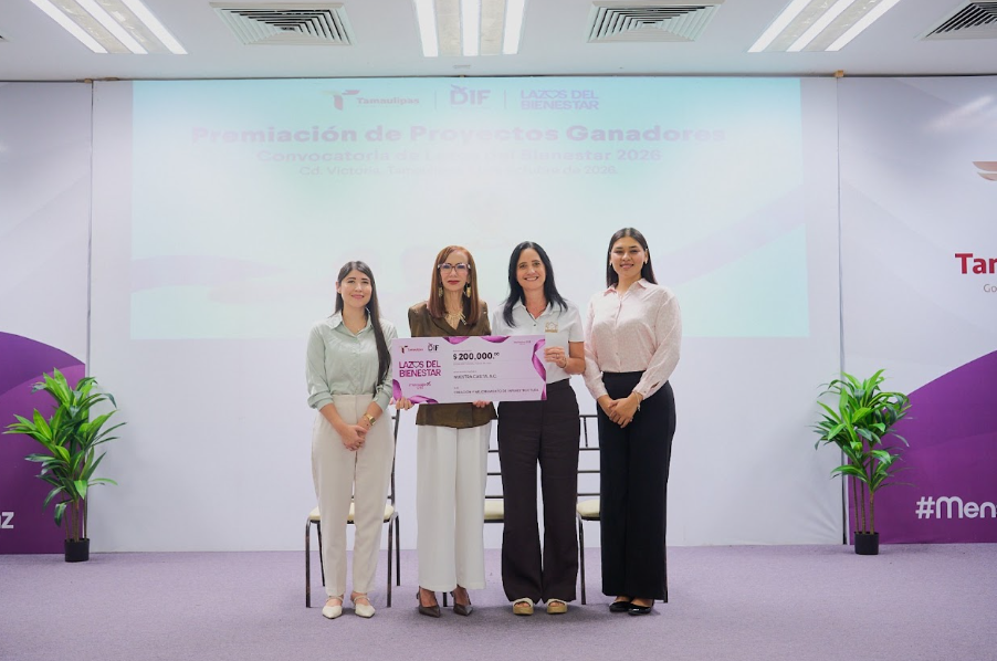 DIF Tamaulipas reconoce y premia a seis asociaciones civiles por su labor social